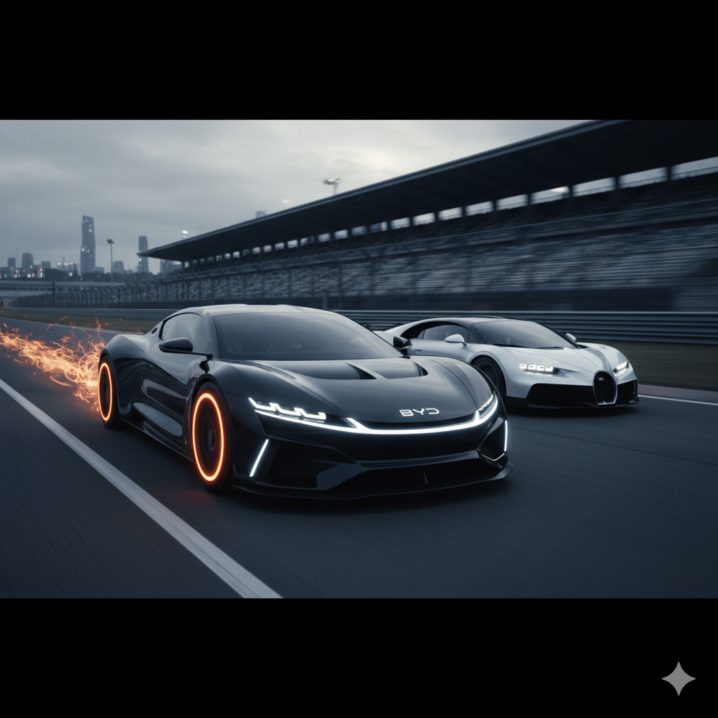 BYD Electric Hypercar Breaks Bugatti’s Speed Record