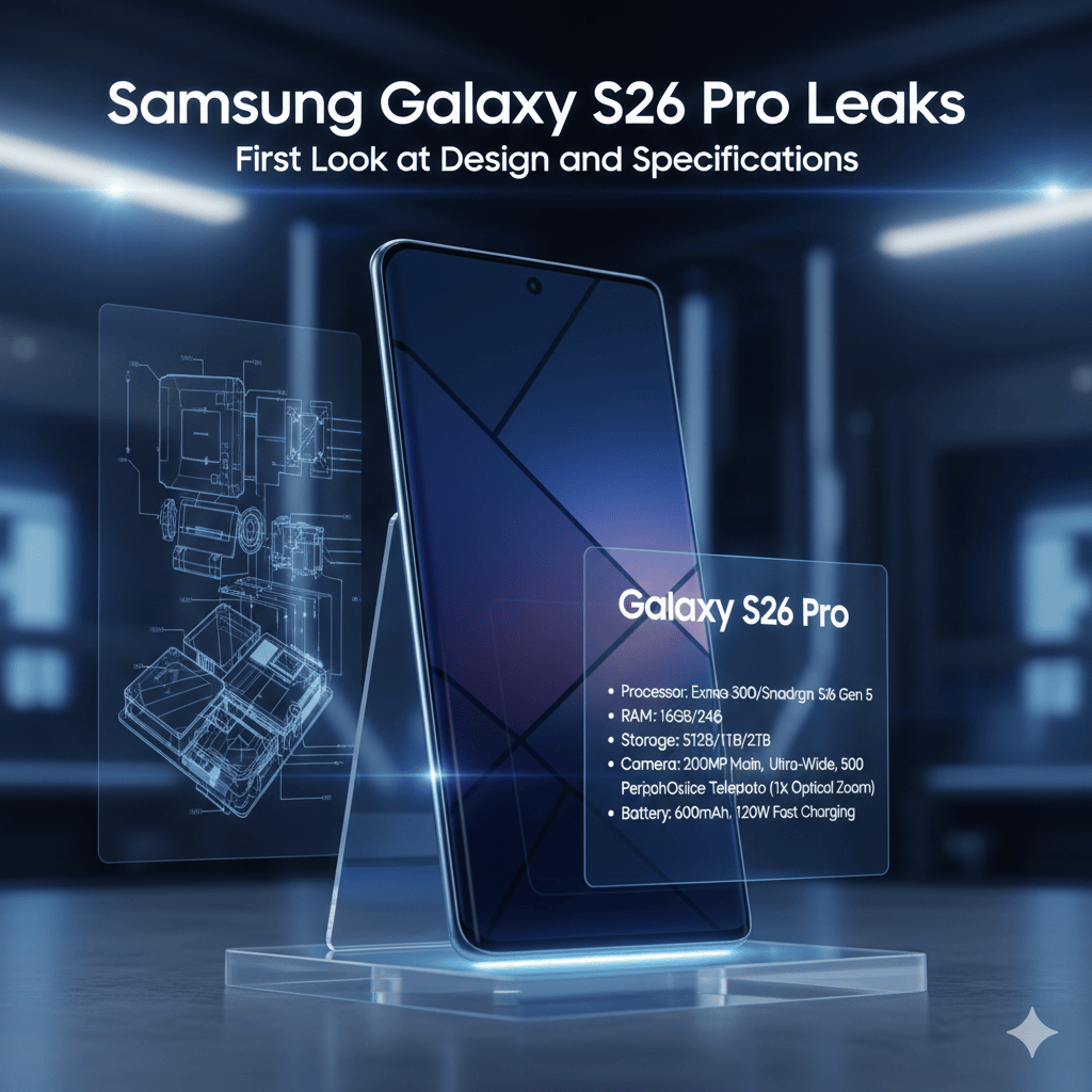 Samsung Galaxy S26 Pro Leaks: First Look at Design and Specifications