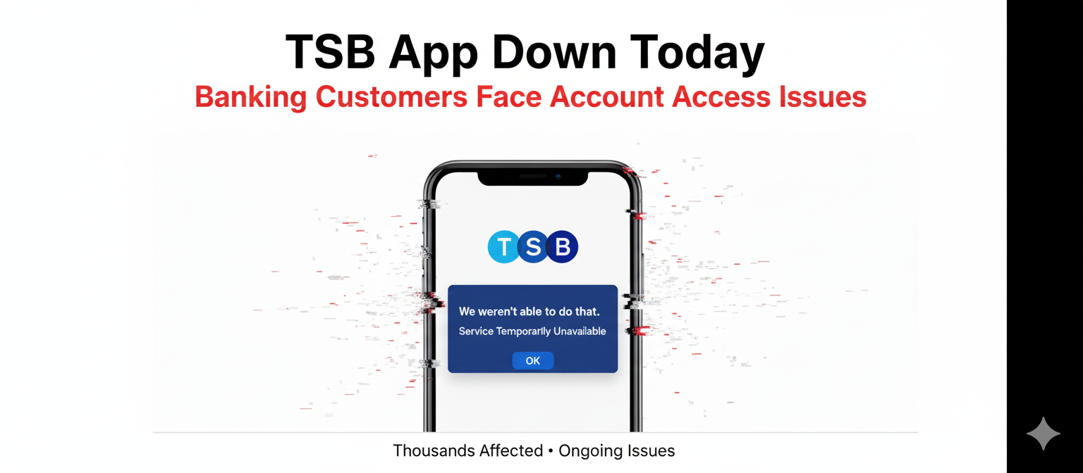 TSB App Down Today — Banking Customers Face Account Access Issues